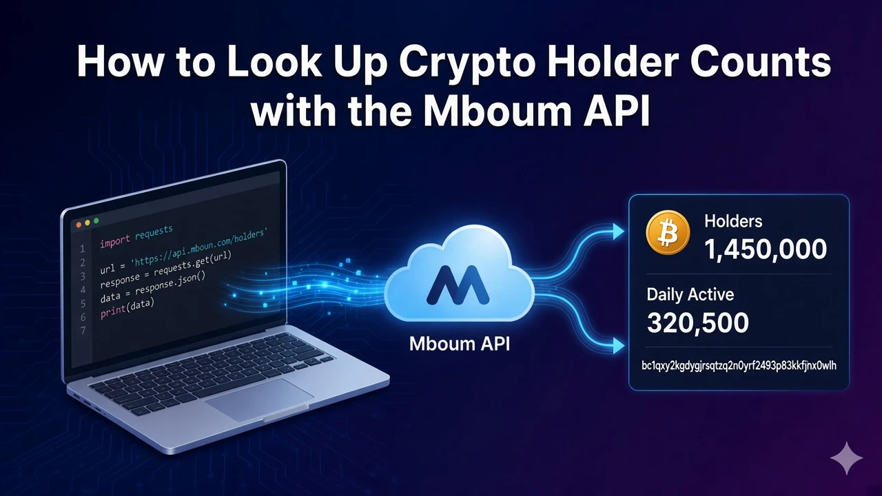 How to Look Up Crypto Holder Counts with the Mboum API