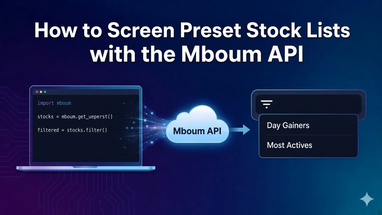 How to Screen Preset Stock Lists with the Mboum API