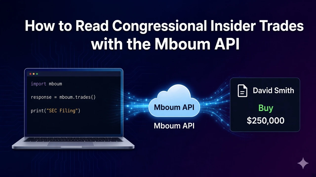 How to Read Congressional Insider Trades with the Mboum API