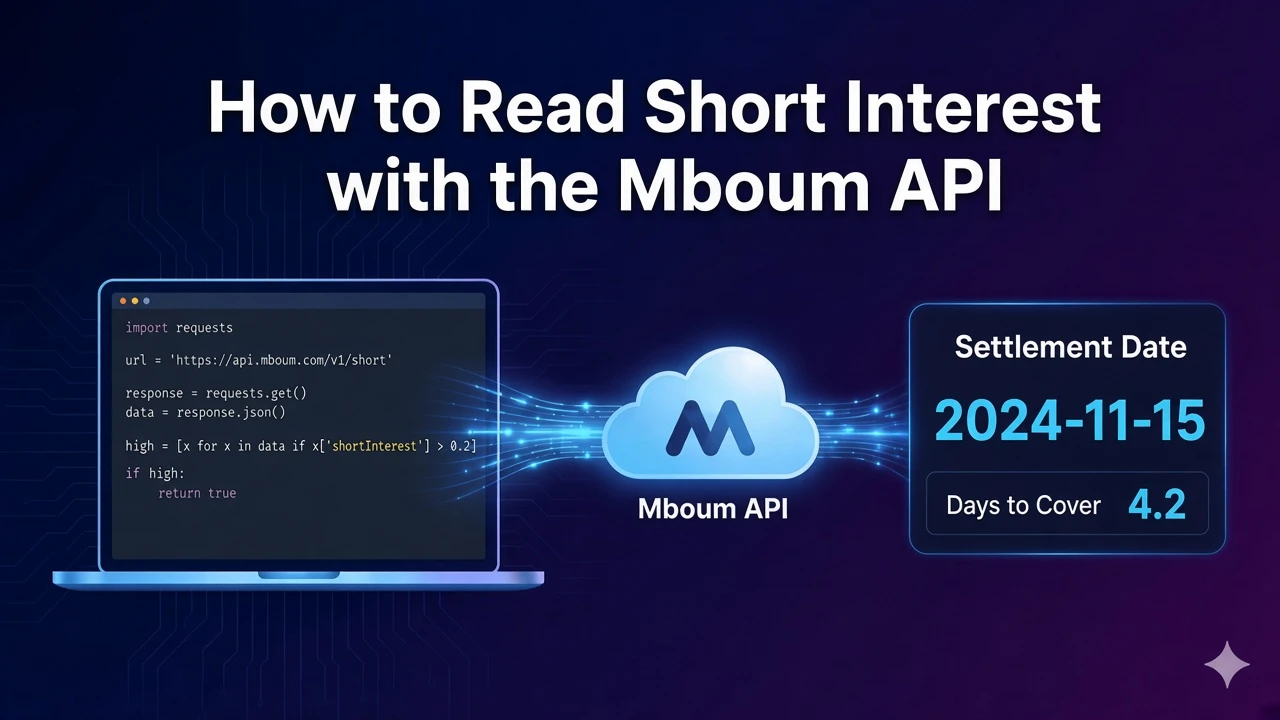 How to Read Short Interest with the Mboum API
