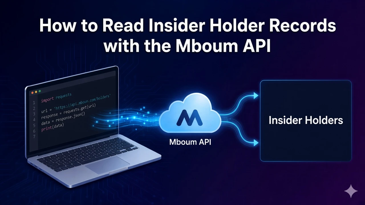 How to Read Insider Holder Records with the Mboum API