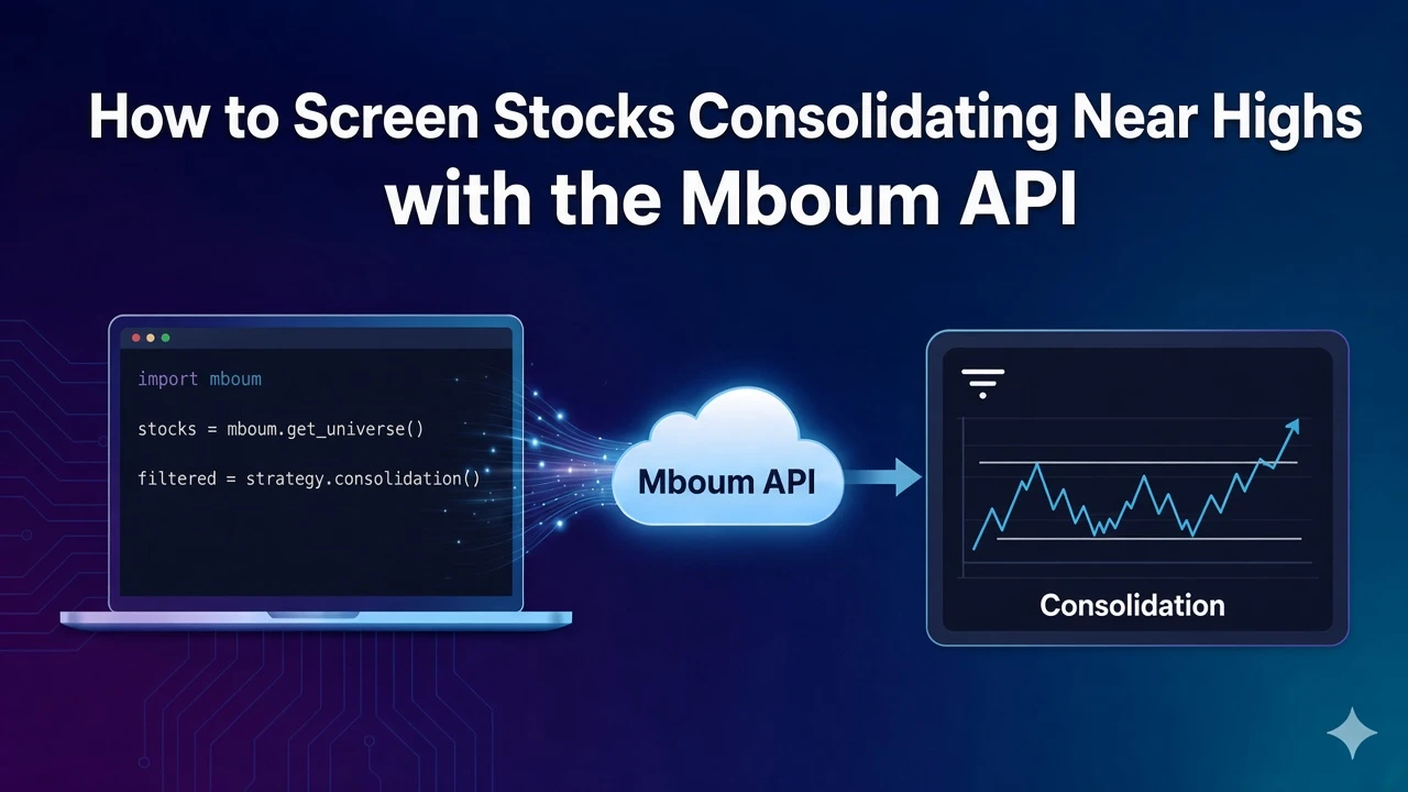 How to Screen Stocks Consolidating Near Highs with the Mboum API
