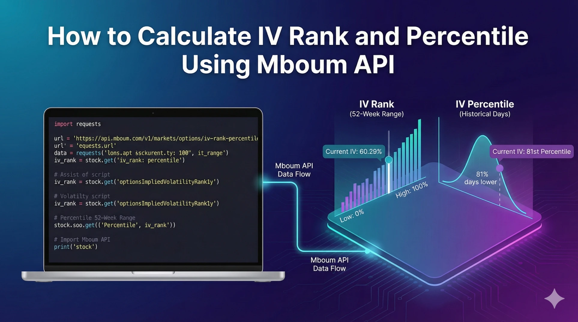 How to Calculate IV Rank and Percentile Using Mboum API