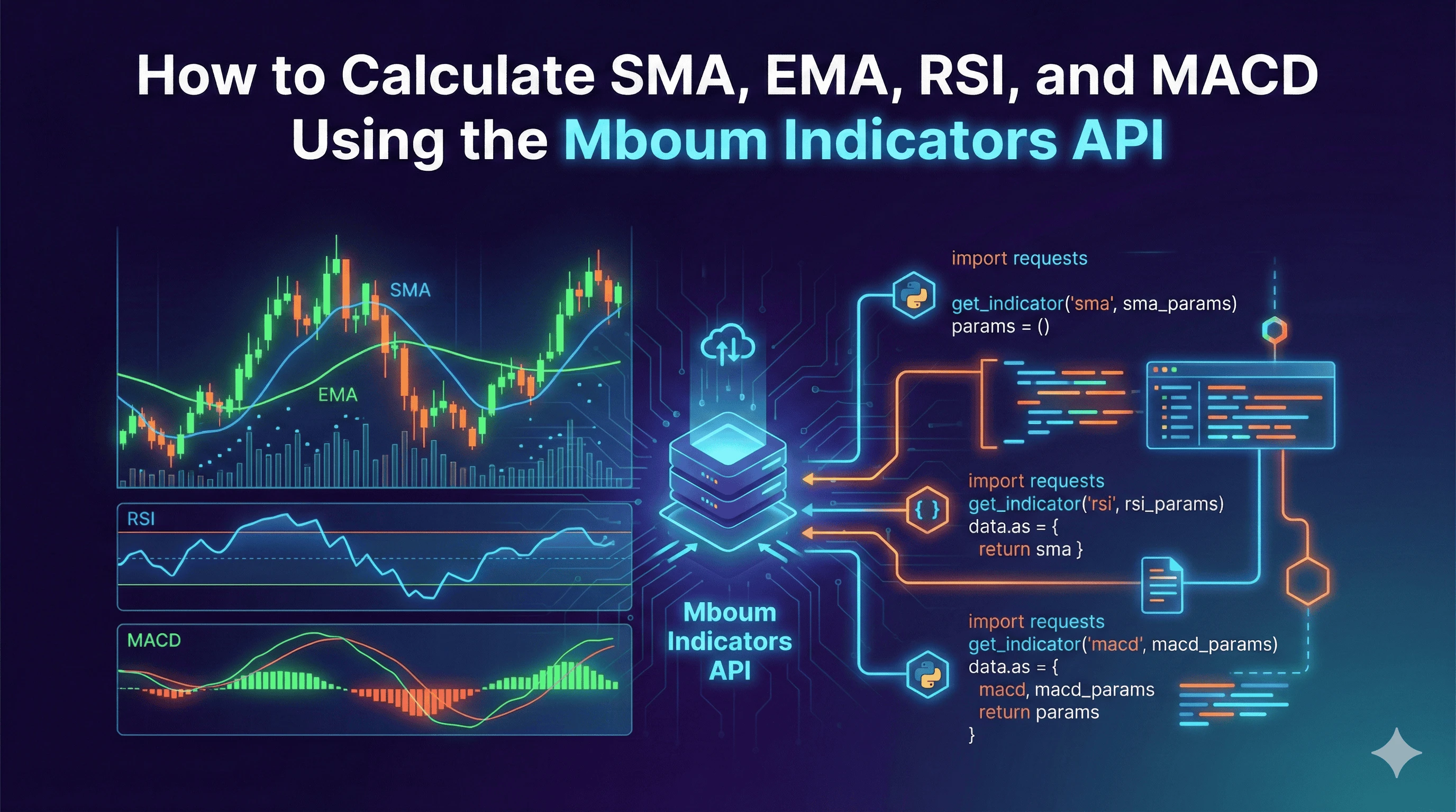 How to Calculate SMA, EMA, RSI, and MACD Using the Mboum Indicators API